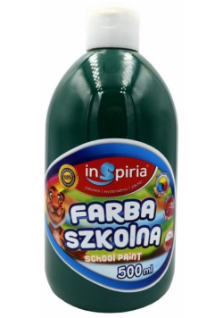 Farba szkolna ciemnozielona 500ml