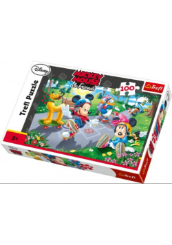 Puzzle 100 Na rolkach Mickey Mouse Nowe