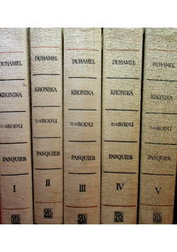 Kronika rodu Pasquier tom I do V