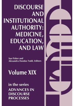 Discourse and Institutional Authority
