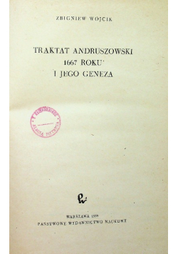 Traktat andruszowski 1667 roku i jego geneza