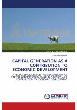 Capital Generation As A Contribution To Economic Development
