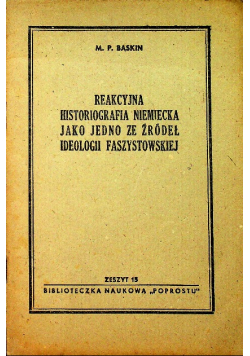 Reakcyjna histografia niemiecka 1946 r.
