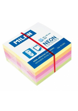 Karteczki neon mix minikostka 50x50 250szt MILAN