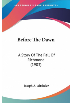 Before The Dawn