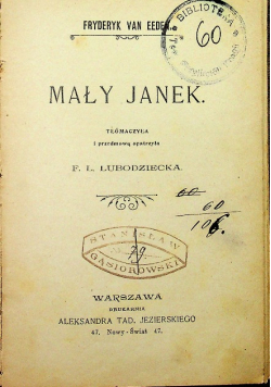 Mały Janek 1904 r.