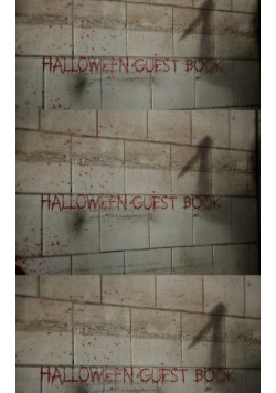 Halloween  scream creative journal  guest Book