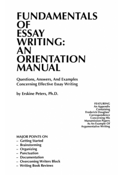Fundamentals Of Essay Writing