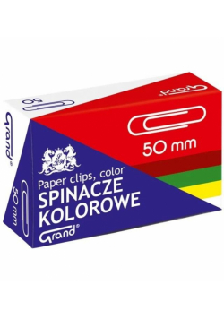 Spinacze kolor 50mm 50szt GRAND