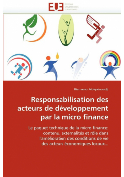 Responsabilisation des acteurs de développement par la micro finance
