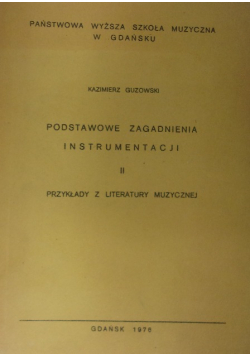 Podstawowe zagadnienia instrumentacji II
