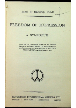 Freedom of expression 1944 r.