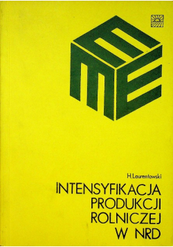 Intensyfikacja produkcji rolniczej w NRD