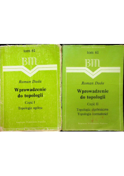 Wprowadzenie do topologii Część I i II