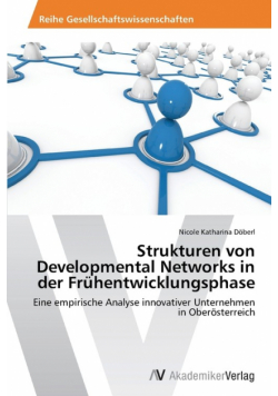 Strukturen von Developmental Networks in der Frühentwicklungsphase