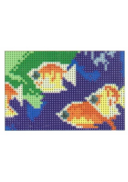 Diamentowa mozaika - Ryby 10x15cm