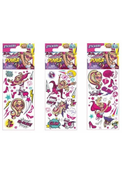 Naklejki Sticker BOO silver Barbie Power