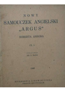 Nowy samouczek angielski Argus część 1 1946 r