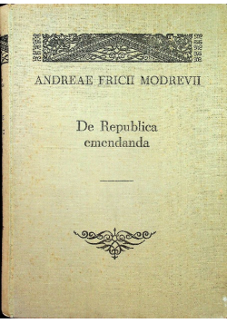 Commentariorum de Republica Emendanda