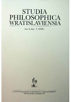 Studia Philosophica Wratislaviensia
