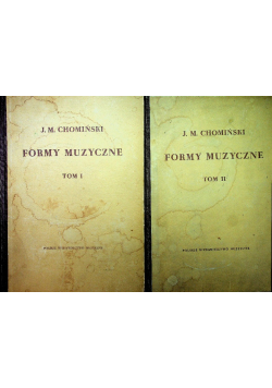 Formy muzyczne tom 1 i 2