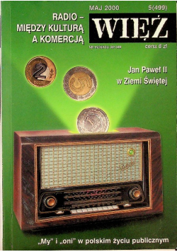 Więź nr 5 / 2000 radio między kulturą a komercją