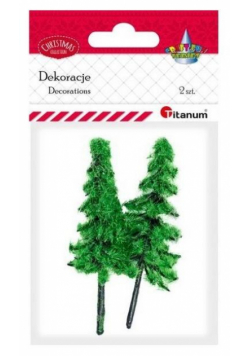 Drzewka plastikowe choinki 2szt