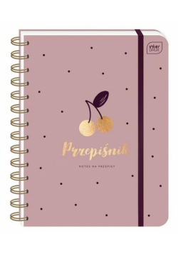 Przepiśnik z gumką A5/240K 90g Cherry
