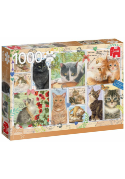 Puzzle 1000 PC Westering Znaczki z kotami G3