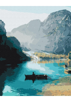 Malowanie po numerach - Cisza Górska 40x50cm