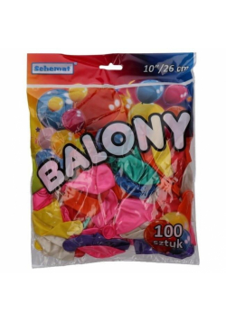 Balony metalizowane 26cm 100szt