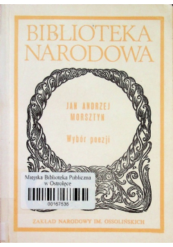 Morsztyn Wybór poezji