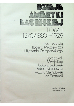 Dzieje Ameryki Łacińskiej tom II