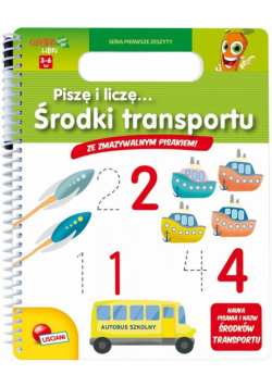 Książeczki Carotiny - Piszę i liczę Środki transp.