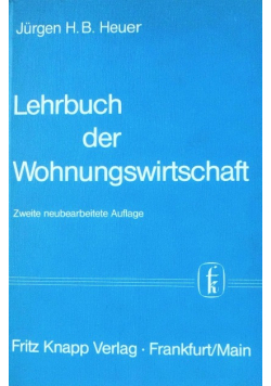 Lehrbuch der Wohnungswirtschaft
