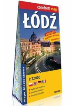 Comfort! map Łódź 1:22 000 kieszonkowy plan miasta
