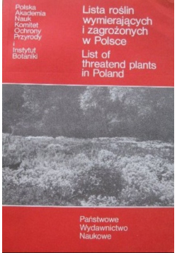 Lista roślin wymierających i zagrożonych w Polsce