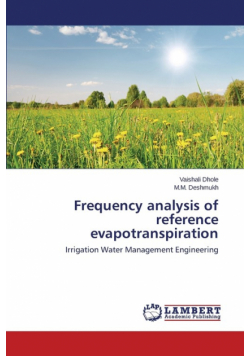 Frequency analysis of reference evapotranspiration