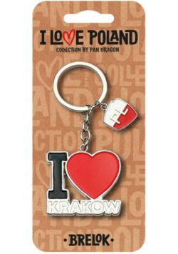 Brelok I love Poland Kraków ILP-BRE-B-KR-05