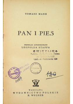 Pan i Pies 1950 r.
