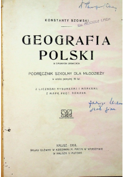 Geografja Gospodarcza Polski  1918 r