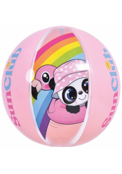 Piłka plażowa dmuchana panda 40cm różowy