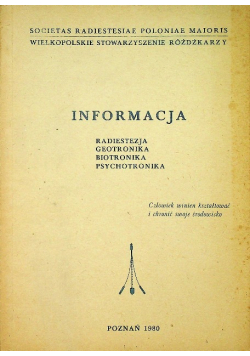Informacja Radiestezja Geotronika Biotronika Psychotronika