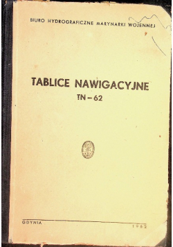 Tablice nawigacyjne TN 62