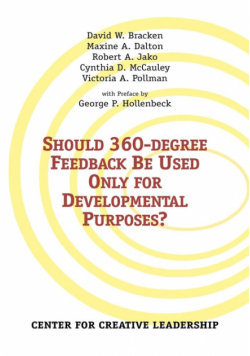 Should 360-degree Feedback Be Used Only for Developmental Purposes?