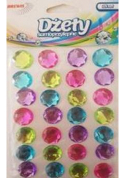 Dżety samoprzylepne Multicolor 28szt