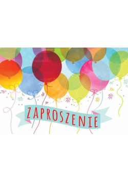 Zaproszenie ZZ-056 Uniwersalne balony (5 szt.)
