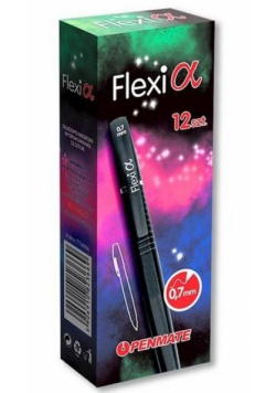 Długopis Flexi Alpha czarny (12szt) PENMATE