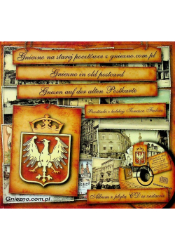 Gniezno na starej pocztówce z CD