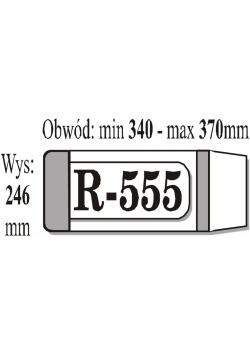 Okładka książkowa regulowana R555 (50szt) IKS